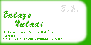 balazs muladi business card